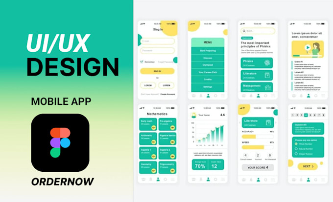 Design mobile app ui ux design in figma by Ayyubch761 | Fiverr
