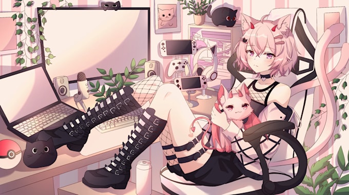 draw an amazing anime art illustration for you