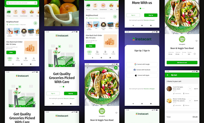 design figma UX UI mobile and website also prototypes