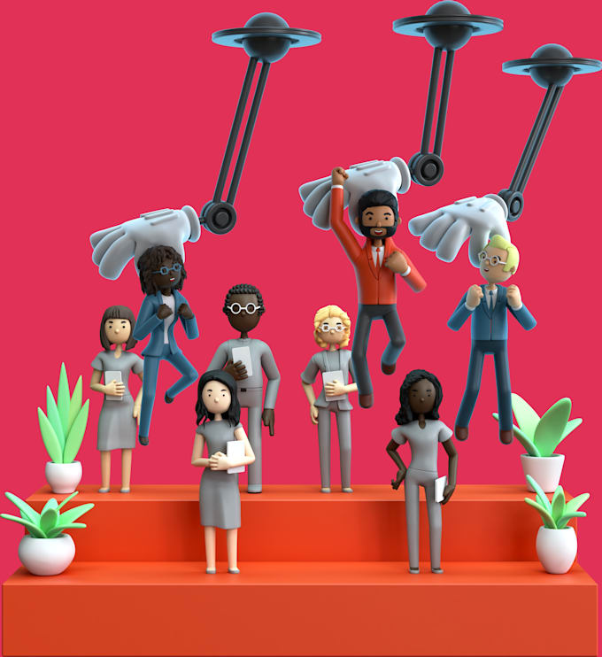 make 3d character animation, 3d motion graphics