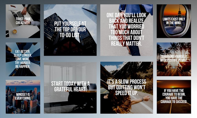 design 365 days of motivational quotes instagram posts