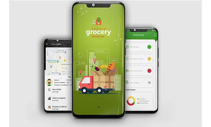 develop grocery store app for android and ios