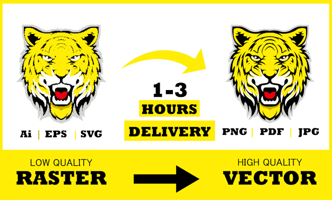 manually vector trace logo, redraw and convert to vector