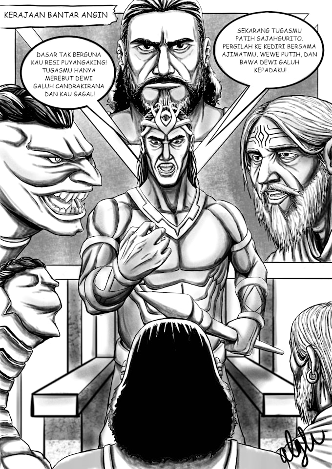 draw manga or comic page in any style you want
