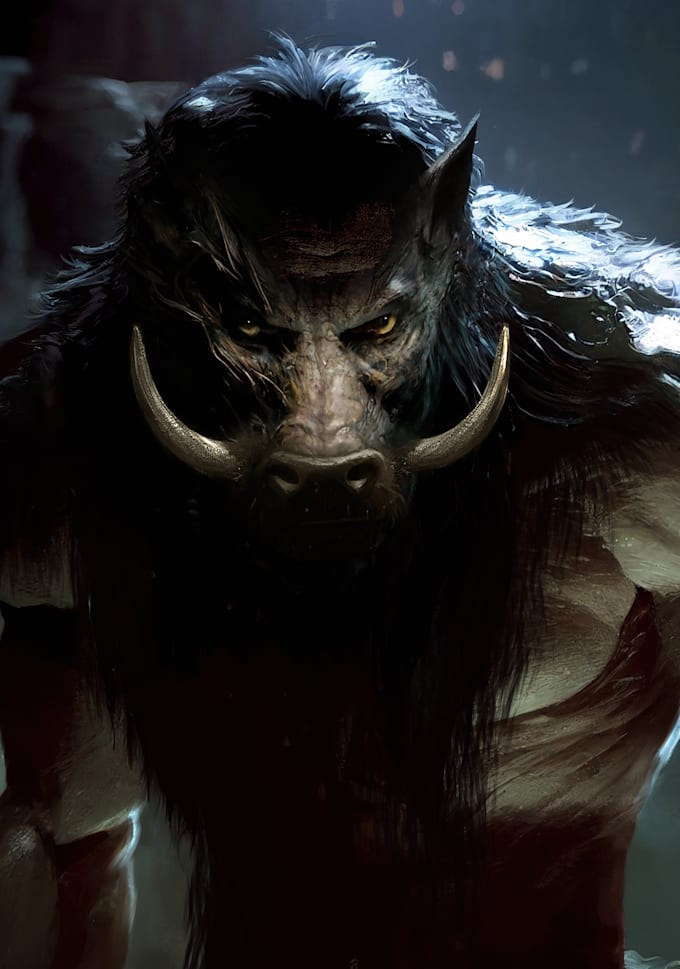 create a beautiful character artwork for you