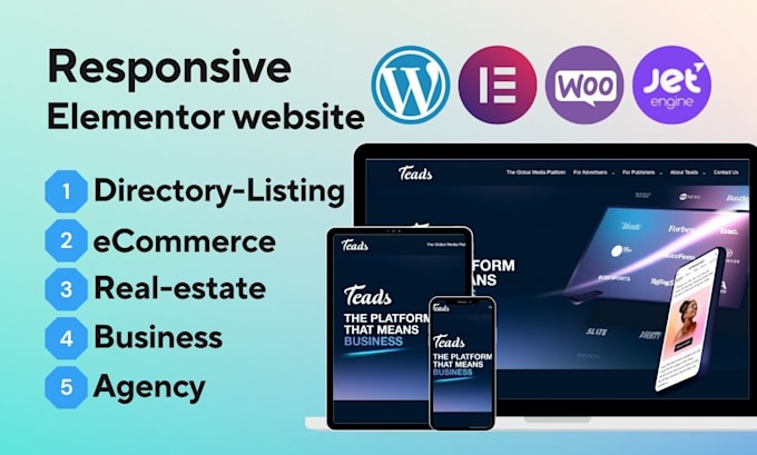 Create wordpress elementor website with elementor pro expert
