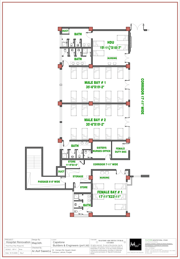 design autocad 2d floor plan, 2d architectural plan 1 day