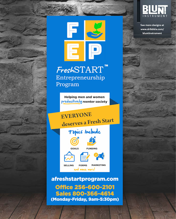 create a beautiful pull up banner