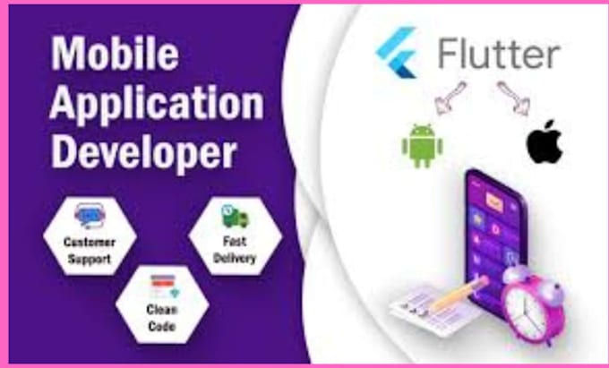 be your flutter developer and build android ios flutter app
