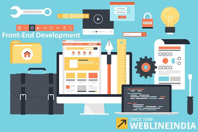 be your front end web developer using HTML,CSS, bootstrap,js