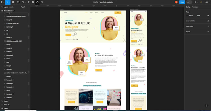 design and develop portfolio website for your company and for your business