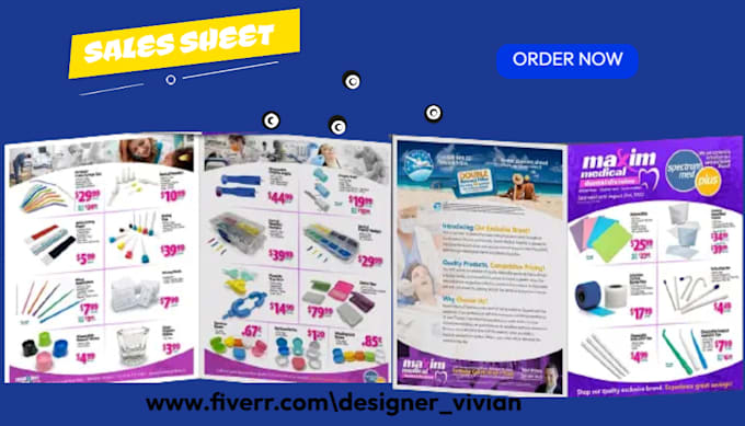 design sales sheet, one pager, brochure, sell sheet, catalog, product, leaflet