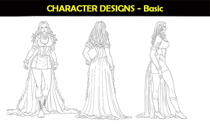 Draw your character designs by Debuhista | Fiverr