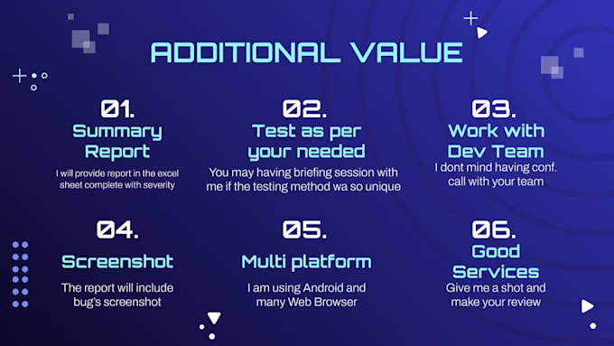 Do functionality testing and create comprehensive report by ...