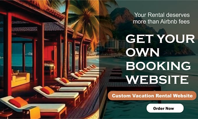create vacation rental website, booking website