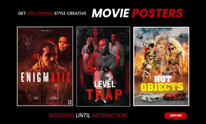 design professional cinematic movie poster and book covers, film posters