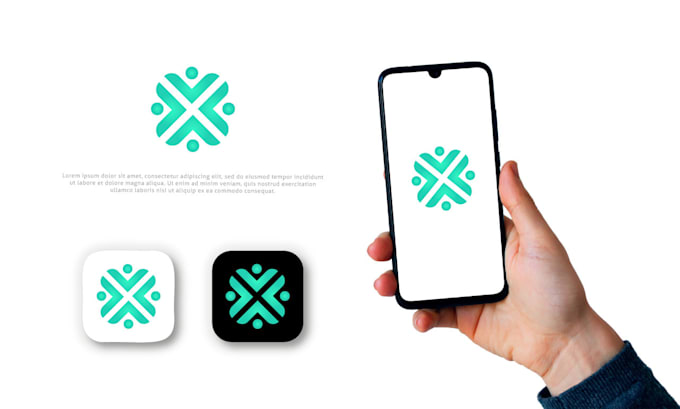 design stunning 3d gradient modern app icon and website logo