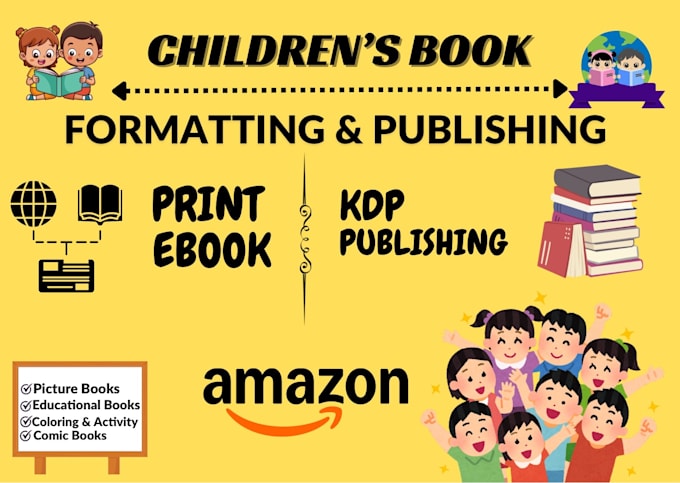 format and publish your children book for amazon kdp