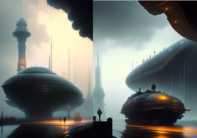 create concept design using midjourney and photoshop