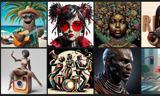 design a bulk ai art and enhance with photoshop