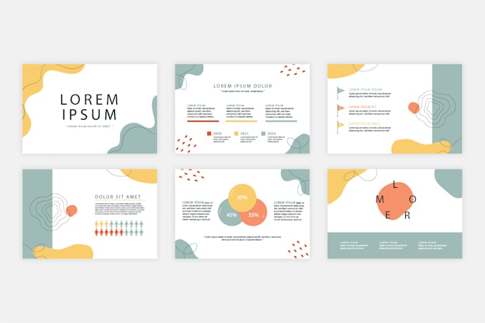 design pitch deck and modern powerpoint presentations