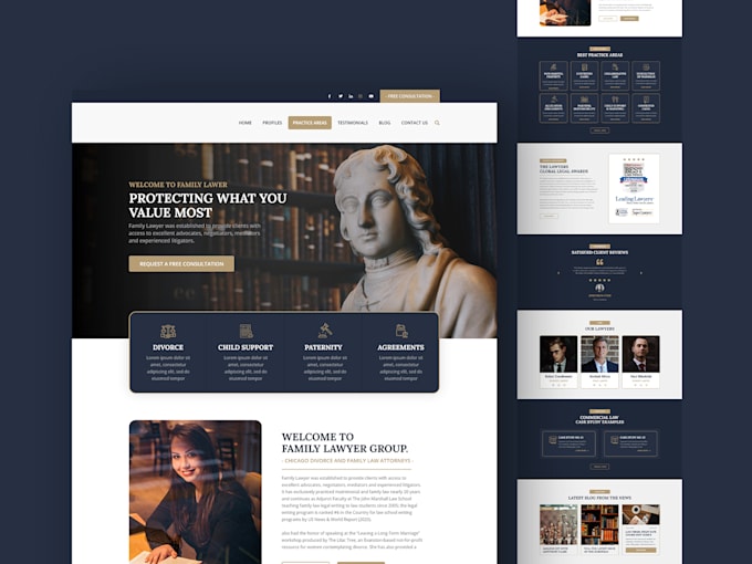 design law firm and consulting website