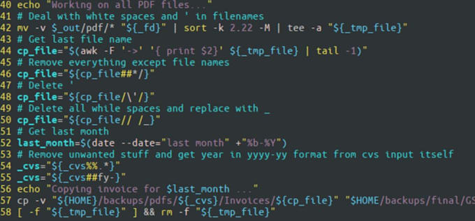 create bash and python script for automation