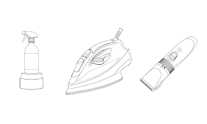 make detail technical line art drawing from photo