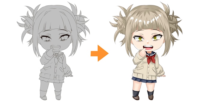 make cute chibi character