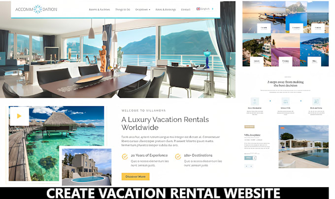 create a professional vacation rental website like airbnb