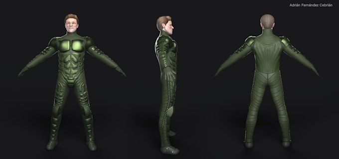 do 3d character for games, animation, nft or printing