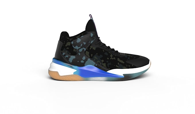 do 3d shoe modeling with textures