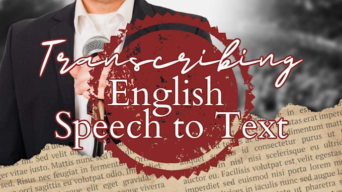 transcribe your speech to text