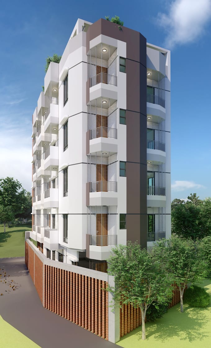 make 3d render residential and commercial project