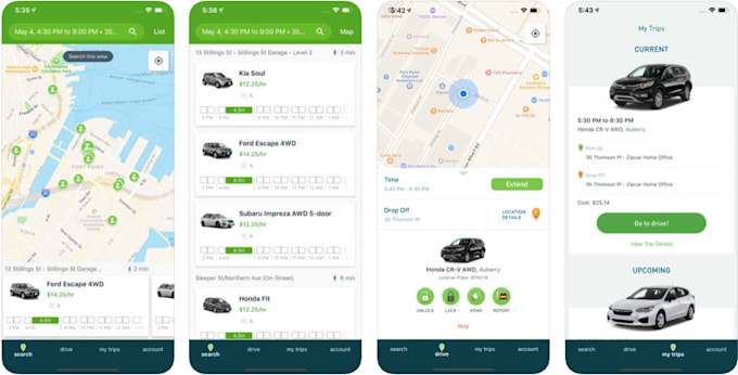 develop carpooling app, ridesharing app, taxi app, transportation app, truck app