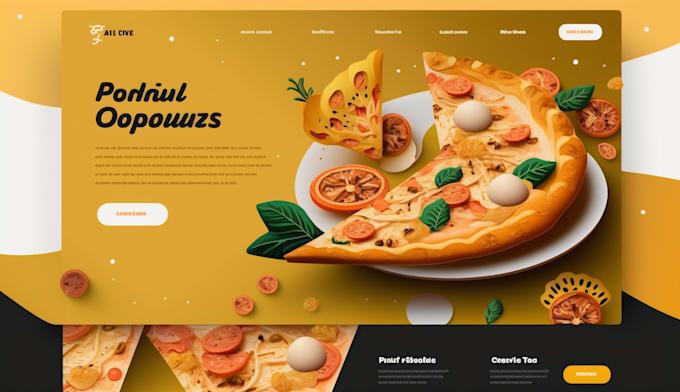 design website landing page concepts using midjourney