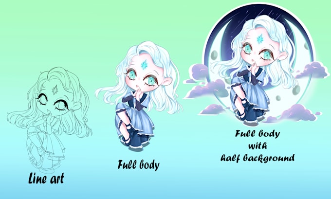 draw cute chibi anime character