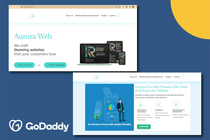 develop responsive godaddy website professionally
