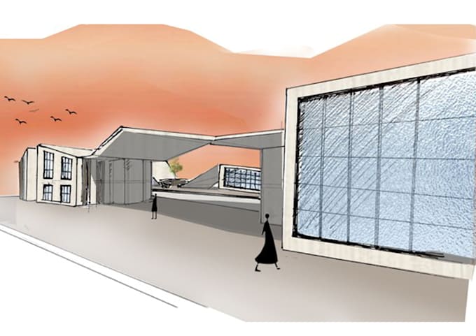 do architecture collages and illustrations