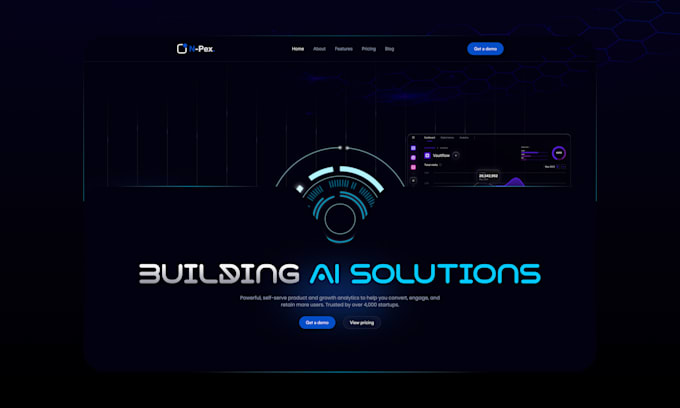 design saas landing page, figma landing page