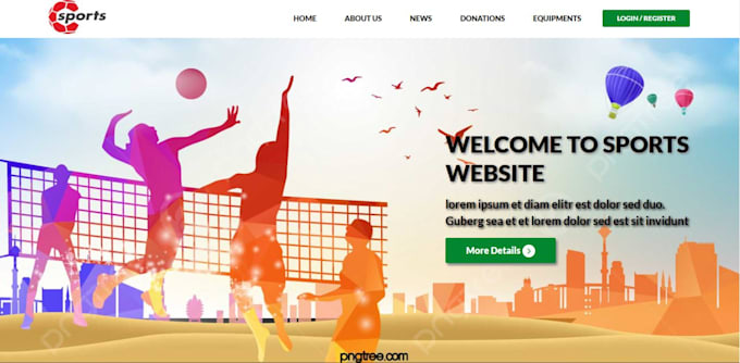 design a professional website banner or header