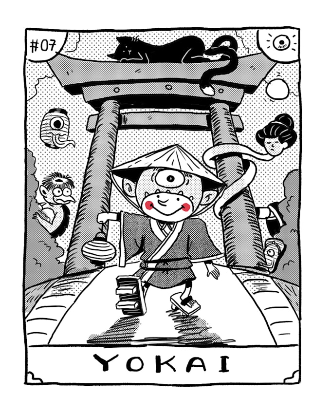 Make unique black and white childrens book illustrations by Henkillus