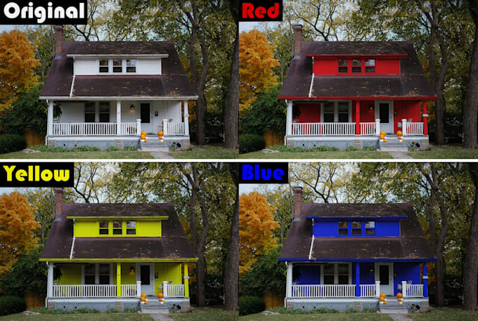 do color correction, color change, pattern change etc
