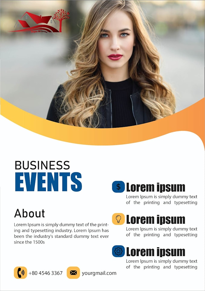 create premium quality flyer design for you
