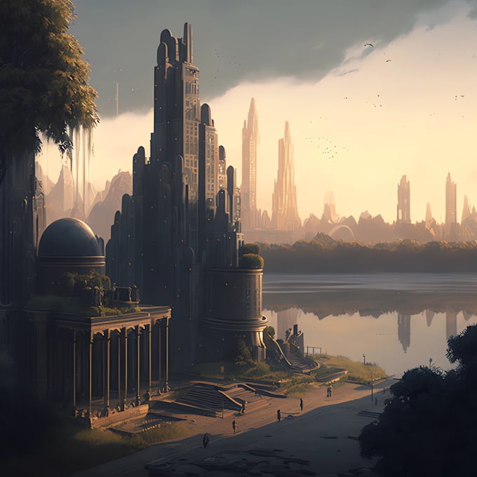 create concept art for your city or landscape