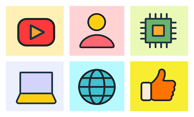 create professional icon design for your app or website
