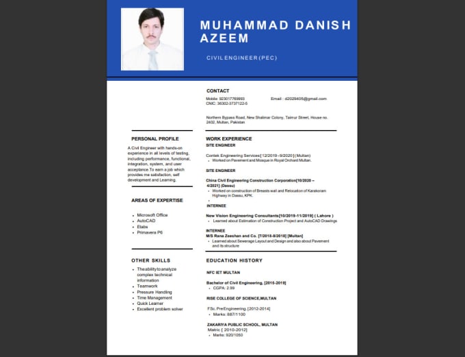 write and update your resume, CV and make a cover letter