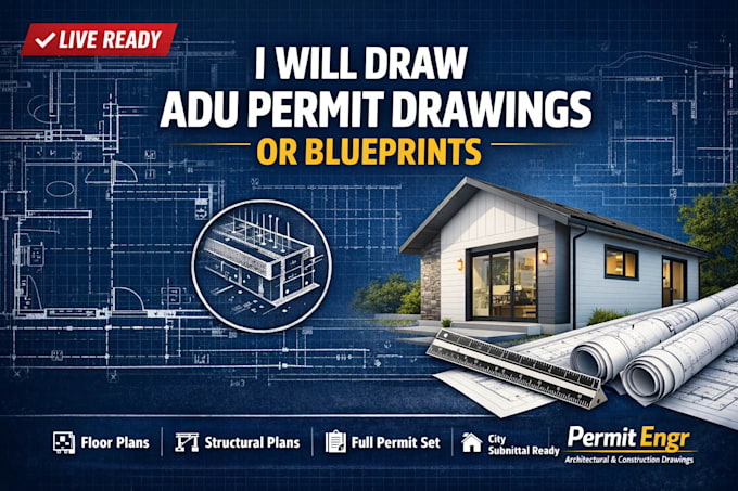 draw adu permit drawings or blueprints