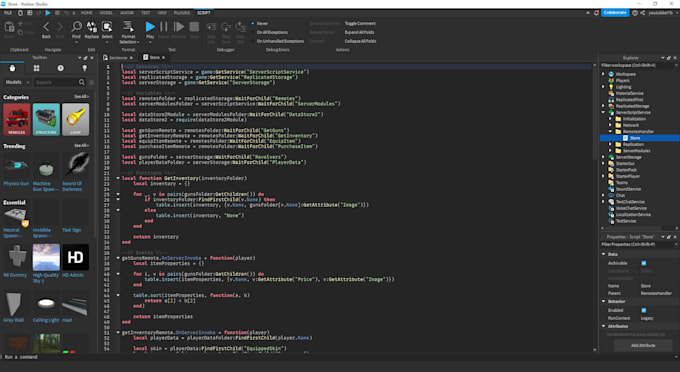 Write you lua code for your roblox game python,html,css by ...