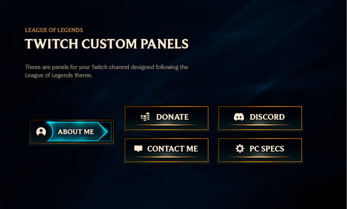 design custom twitch panels for your stream